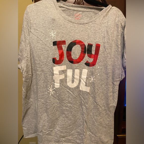 Wondershop Other - Wondershop Gray Joyful Pajama Top